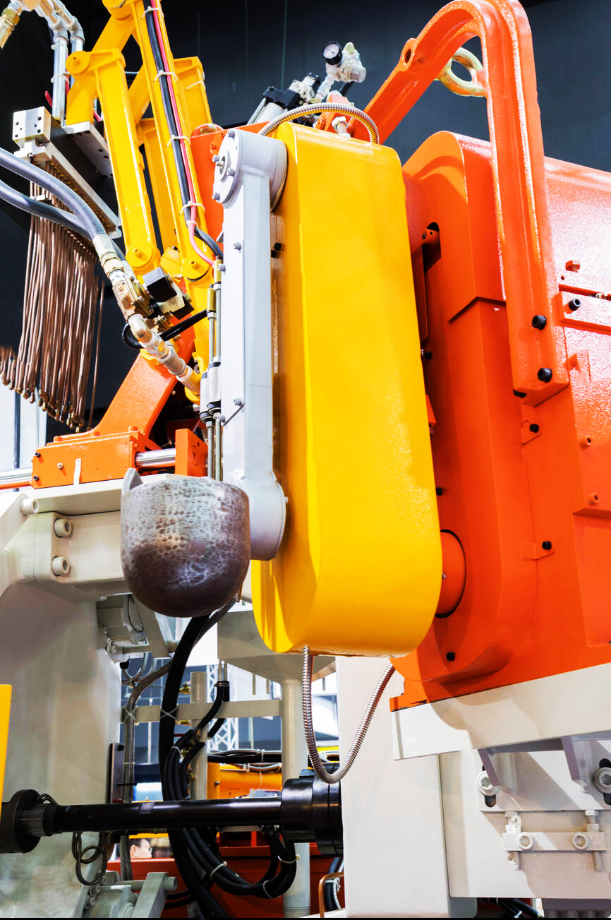 A photo showing the machinery at the factory